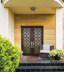 WDMA 72x96 Door (6ft by 8ft) Exterior 96in Eclectic Full Lite Double Contemporary Entry Door 2