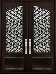 WDMA 72x96 Door (6ft by 8ft) Exterior 96in Arte 3/4 Arch Lite Double Contemporary Entry Door 1
