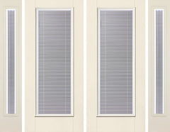 WDMA 80x80 Door (6ft8in by 6ft8in) Patio Smooth Raise/Tilt Full Lite W/ Stile Lines Star Double Door 2 Sides 1