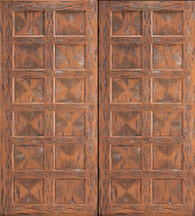 WDMA 96x120 Door (8ft by 10ft) Exterior Mahogany Santa Fe Style Hand Carved Double Doors in  1