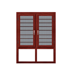 WDMA Airproof Curtain Standard 36 X 72 Double Leaf Sash Reflective Glass Outward Opening Push Out Shutter Casement Windows Sizes