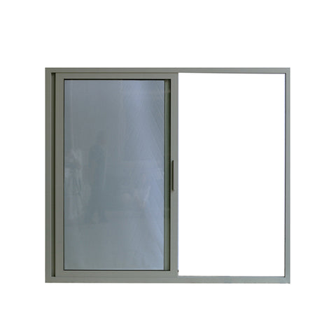WDMA Aluminium Alloy Sliding Tempered Glass Office Front Window Door With Grill Design Price