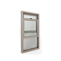WDMA decorative glass window style Aluminum Wood Single Hung Window 