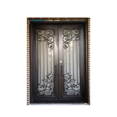China WDMA front door iron wrought prices Steel Door Wrought Iron Door 