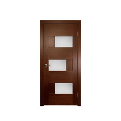 China WDMA China Supplier Comfortable Interior Curved White Wooden Doors Solid Wood Bedroom Door