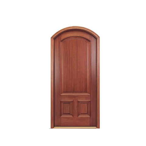 WDMA Exterior Mahogany Hollow Core Flat Glass Insert Solid Wood Main Entranc Front Door For Home