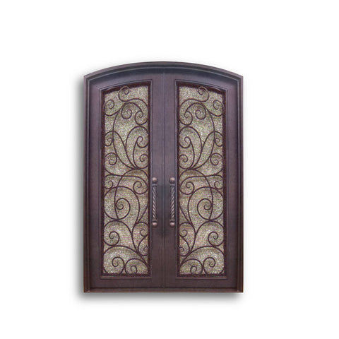 China WDMA wrought iron door double Steel Door Wrought Iron Door 