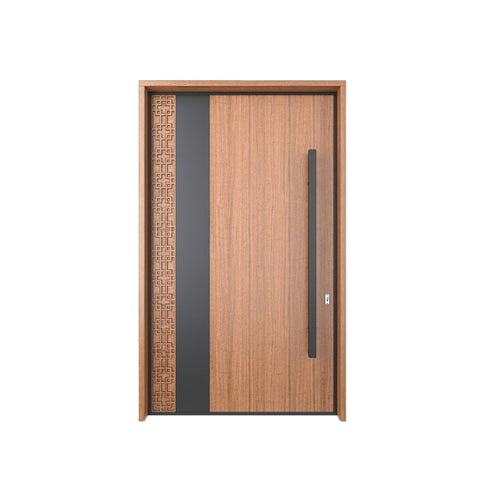 WDMA Exterior Solid Wood Large Entry Main Doors Home Pivot Design