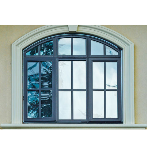 WDMA Frame Round Pictures Aluminum Window And Door Arch And Grill Design Burglar Proof
