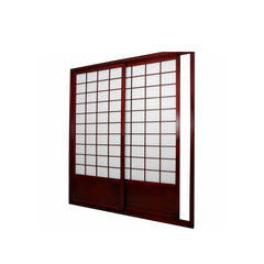 China WDMA Interior Solid Wood Japanese Shoji Wood Sliding Door System