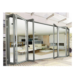 China WDMA bifolding door with movable fly screen