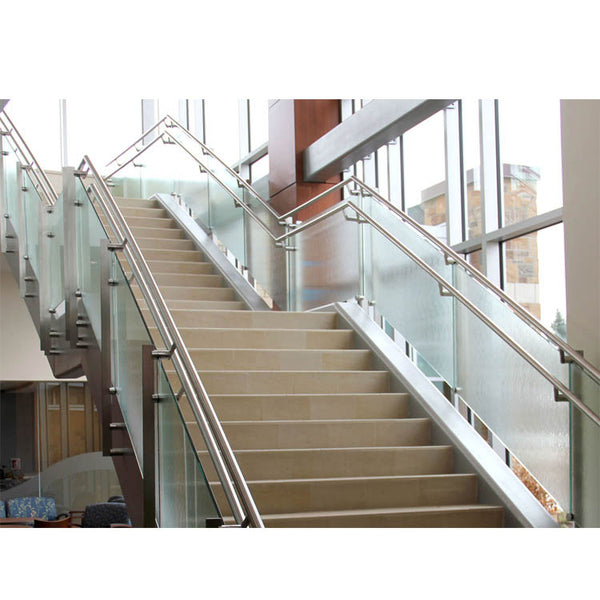 China WDMA Lobby Staircase Pipe Railing Mild Stainless Steel Bronze Ba ...