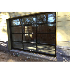 China WDMA Modern Design Easy To Install Aluminum Roll Up 9x8 Folding Cheap Frosted Glass Garage Door