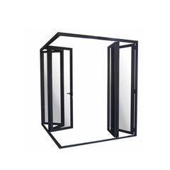 China WDMA New Design Manufacturer Customized Modern Exterior Foldable Glass Aluminium Bi-Folding Door