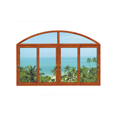 WDMA Top quality aluminum arched top windows with fly screen Aluminum Sliding Window 