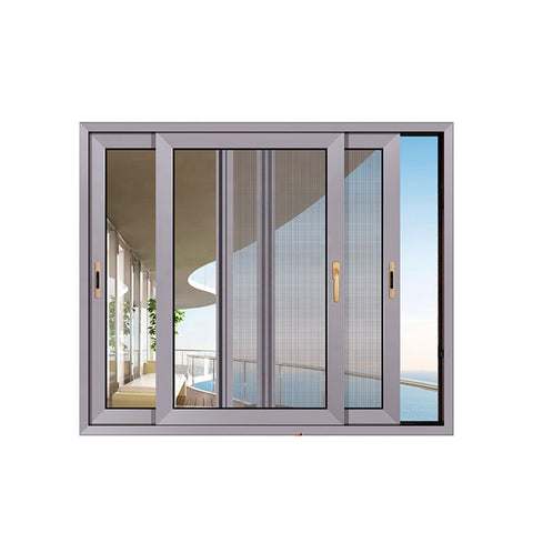 China WDMA Top quality aluminum arched top windows with fly screen Aluminum Sliding Window 