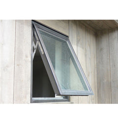 China WDMA tempered single glass awning window Aluminum Awning Window 