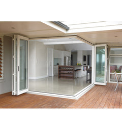 WDMA Outdoor Aluminium Bifold Folding Balcony Patio Triple Glass French Doors