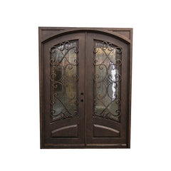 China WDMA wrought iron door outdoor Steel Door Wrought Iron Door 
