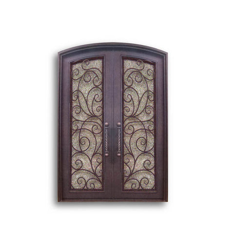 China WDMA Pictures Simple Interior Single / Double Wrought Iron Gate ...