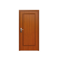 China WDMA PVC Composite Prehung Indoor Wooden House Door With Window Frame And Vent For Home
