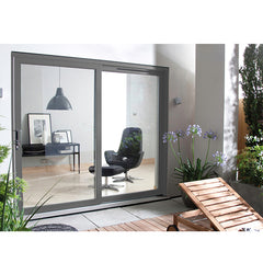 China WDMA Sliding Open Style And Finished Surface Interior Aluminium Frame Bathroom Frosted Glass Hanging Sliding Door