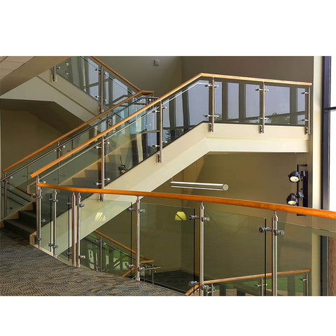 China WDMA glass railing outdoor Balustrades Handrails 
