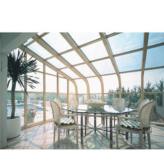 China WDMA Villa Solarium Sun Room With Aluminum Frame Glass Door Simple Design