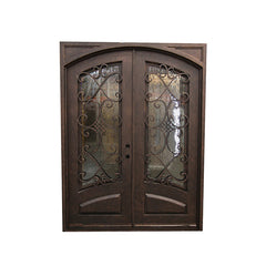 WDMA wrought iron single entry door