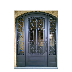 China WDMA wrought iron entry door