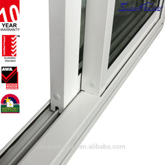 weather proof double glass standard size upvc sliding windows with America csa nfrc dade standard on China WDMA
