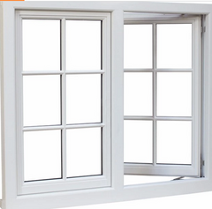 white vinyl outswing casement windows america style pvc/upvc window for sale on China WDMA