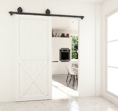 wholesale design sliding system glass white barn wood bedroom door on China WDMA