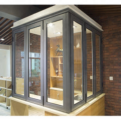 wholesale soundproof standard size glass profile aluminium bifold window and door windows and doors on China WDMA