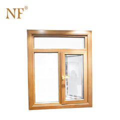 wood color veka aluminum casement window on China WDMA