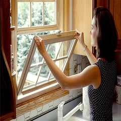 wood grain single hung window custom double hung windows from China on China WDMA